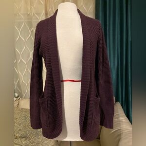 Staccato Women's Open Front Cardigan - Deep Wine